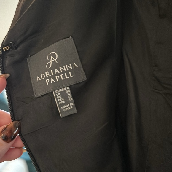 Adrianna Papell Black High Low Evening Gown - Picture 9 of 9